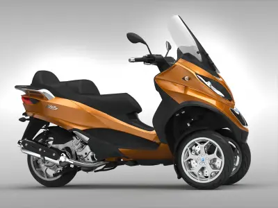Piaggio MP3 Scooter 2016 3D model