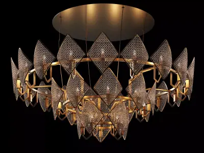 Baga chandelier model by Patrizia gargandi 3D model