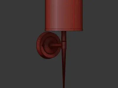 Primo Wall Light Polished Chrome 3D model