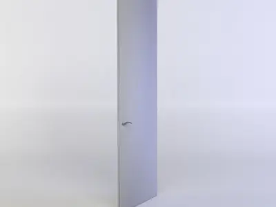 Door wooden Low-poly 3D model 3