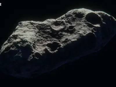 Realistic Asteroids Pack Low-poly 3D model