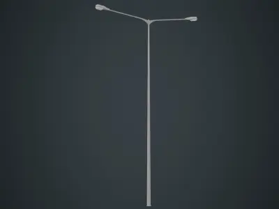 Street Light 8A Low-poly 3D model