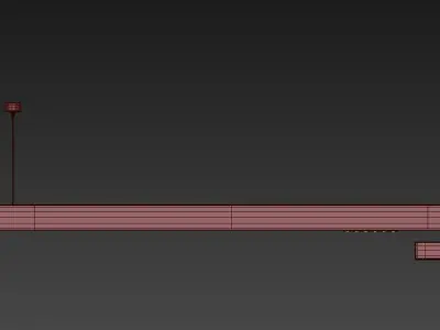 Spot 6 White Track Light by Forstlight 3D model