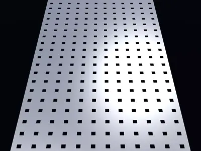 Perforated panel with 9 percent opening 25O111 3D model