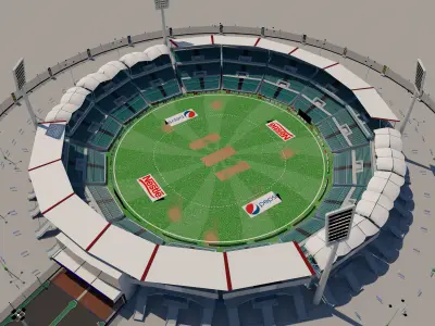 Cricket Stadium 3D model