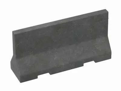 Concrete Barrier V4 3D model