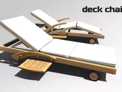 Deck chair 3D model