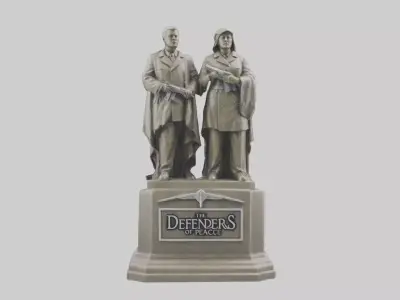 The Defenders of Peace statue model 3D model