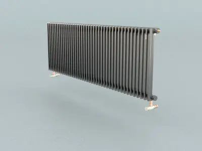 laos Heizungskoerper 02 Horizontal Radiator Low-poly 3D model