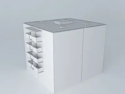 Stambena zgrada ul Jurja Križanića Residential building Free 3D model