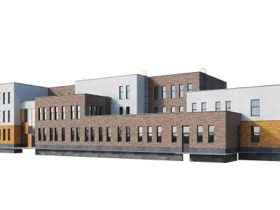 Kindergarten building 3 3D model