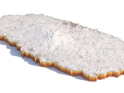 Jeju South Korea 3D model
