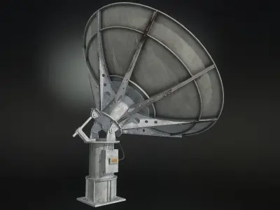 Satellite Dish Low-poly 3D model