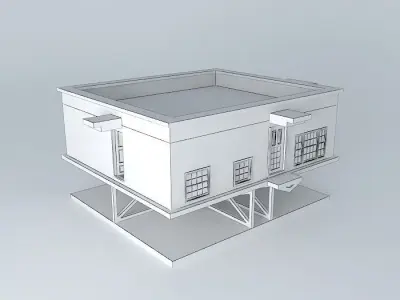 Upside down house Free 3D model