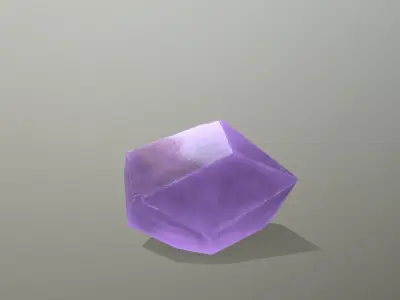 Crystal Set Low-poly 3D model 9