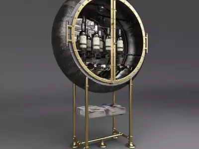 PORTHOLE BAR Restorationhardware  3D model