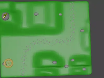 Hilly Terrain Free 3D model
