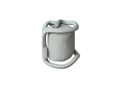 SciFi Shape Object Low Poly 235 Low-poly 3D model