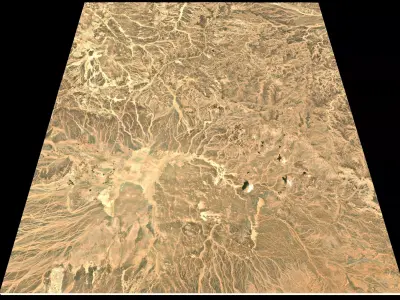 NEOM city topography Saudi Arabia - tile n30 e36 3D model