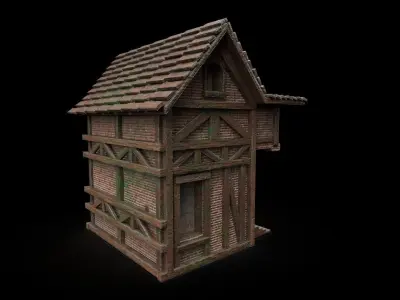 Medivial House Low-poly 3D model