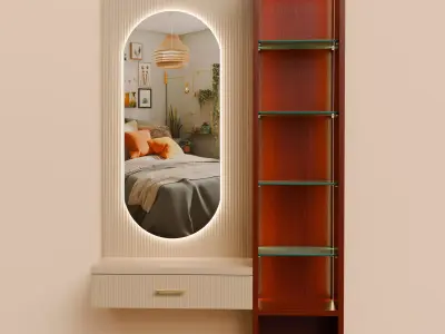 Mirror table 3D model