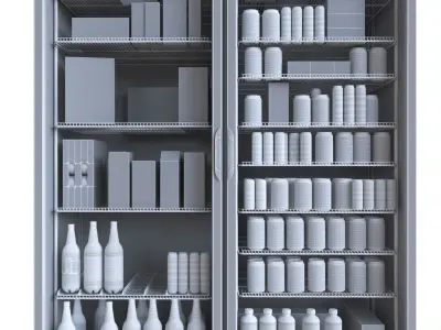 Drink refrigerator 3D model