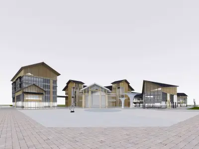 Contemporary Cultural Center Campus 3D model