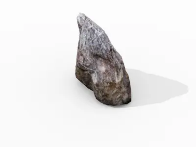 Low poly boulder rock Low-poly 3D model