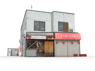 Tokyo House 009 Low-poly 3D model