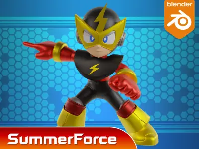 Elecman - Megaman Powered up 3D model