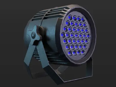 LED PAR Low-poly 3D model