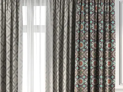 Curtain Set 94 3D model