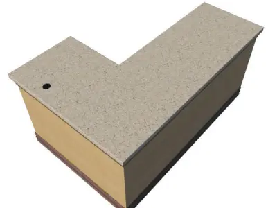 Cashier Station - Cash Wrap Unit 3D model