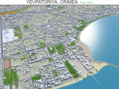 Yevpatoriya Crimea Low-poly 3D model