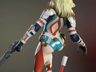 Margot the laser gunner 3D print model