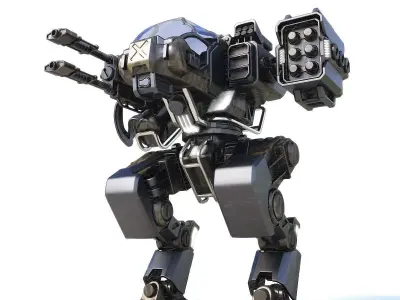 Robot warrior 3D model