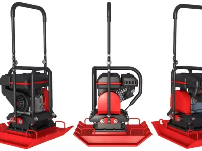 Vibratory Plate Compactor 3D model