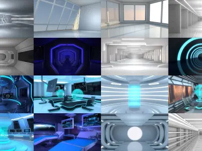 75 Sci Fi Models 3D Model Pack