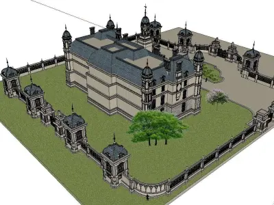 High-end-noble-villa area-01 3D model