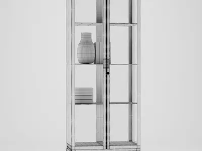 IKEA MILSBO Glass-door cabinet 3D model