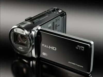 JVC GZ-GX1 camcorder Low-poly 3D model