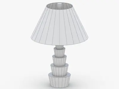 1365 - Table Lamp Low-poly 3D model