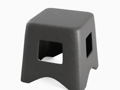 Plastic Stool 01 3D model