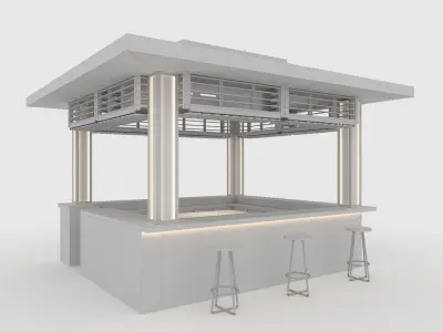 Booth 2  3D model