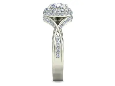 Women Wedding Engagement Twisted  Ring 3D print model purchase