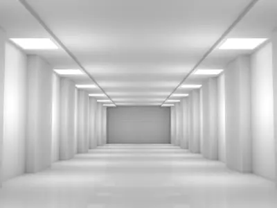 Modern Empty Tunnel 3D model