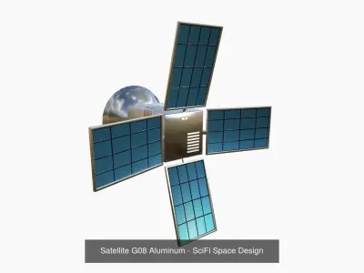 10 Satellite G Collection - SciFi Space Design 3D Model Pack