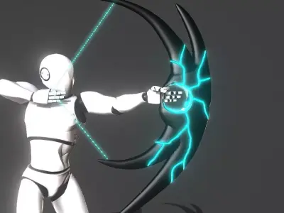 Hole Bow Low-poly 3D model