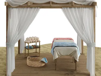 Beach outdoor set 8 3D model