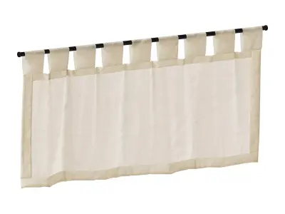 Curtain HE-No 03 Cafe Curtain 01 3D model